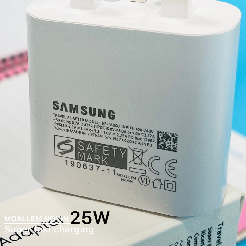 شارژر دیواری 25 وات  معلم نوین مدل Galaxy A54