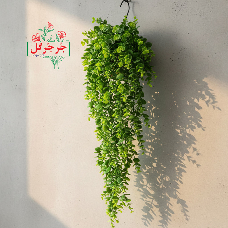 گل مصنوعی جُرجُرگل مدل آویز اکالیپتوس 5 بازو