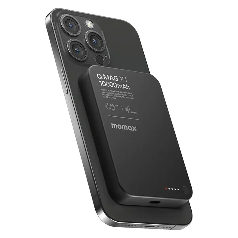 پاوربانک مومکس مدل QMAG X1 ظرفیت 10000 میلی آمپر ساعت