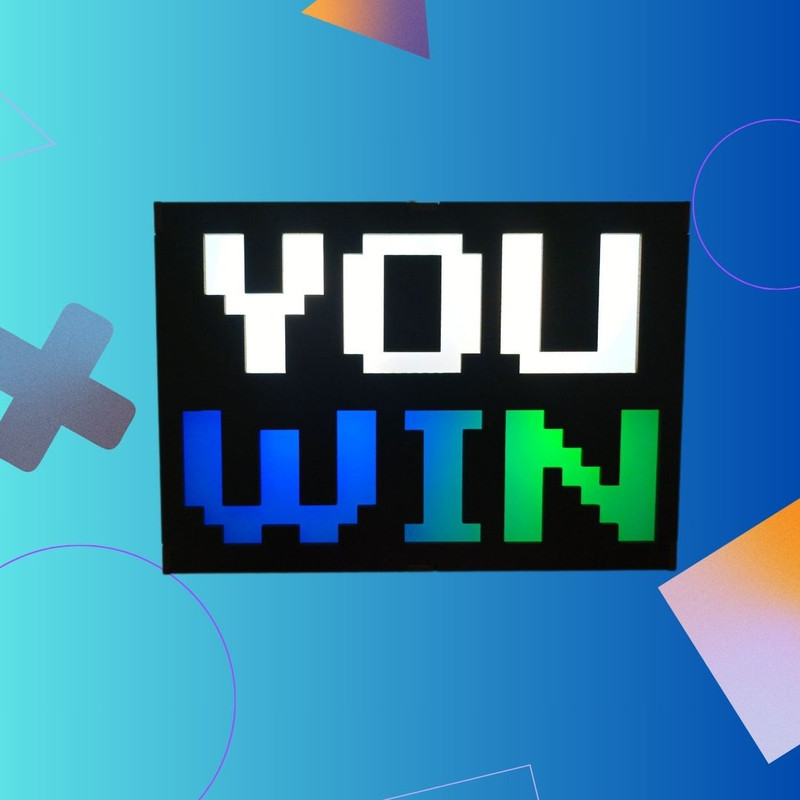 آیکون لایت گیم لند پلاس مدل YOU WIN