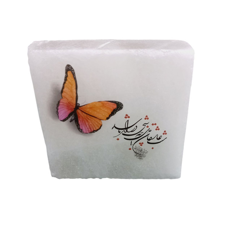 سنگ نمک دکوری مدل مربعی کد 08