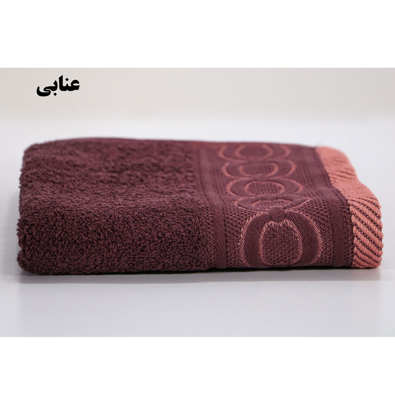 حوله دستی بهبافت آذر مدل چاین سایز 40x80 سانتی متر