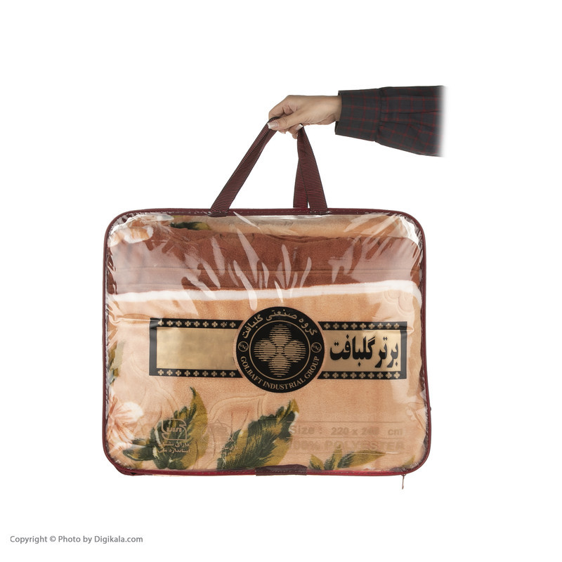 پتو برتر گلبافت مدل برجسته کد 219-03 سایز 220 × 240 سانتی متر
