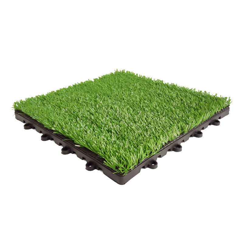 کفپوش مدل تایل چمن مصنوعی صدف سایز 30x30 سانتی متر
