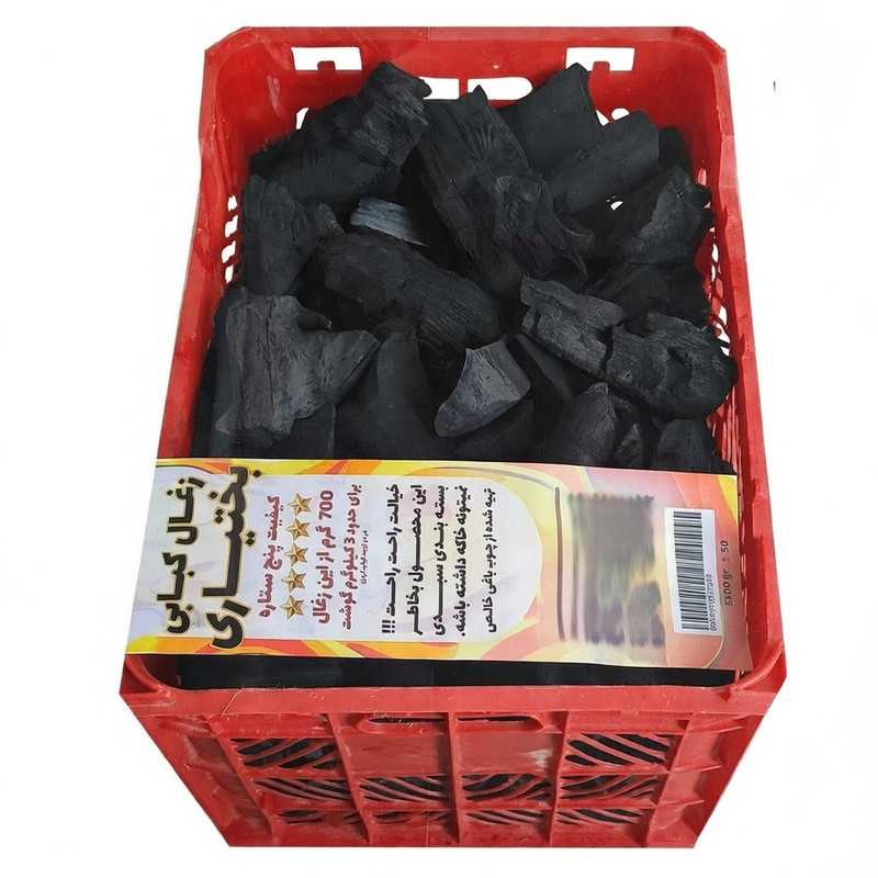 زغال کبابی بختیاری مدل 5 ستاره سبدی وزن 5.5 کیلوگرم
