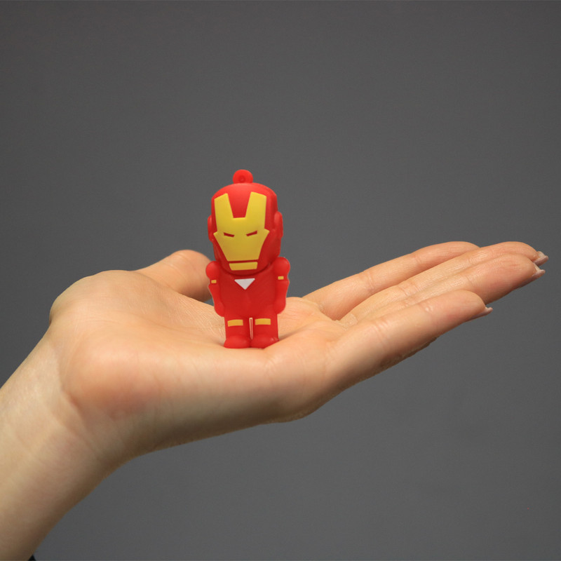 فلش مموری طرح مرد آهنی مدل Ul-Iron man01 ظرفیت 128 گیگابایت