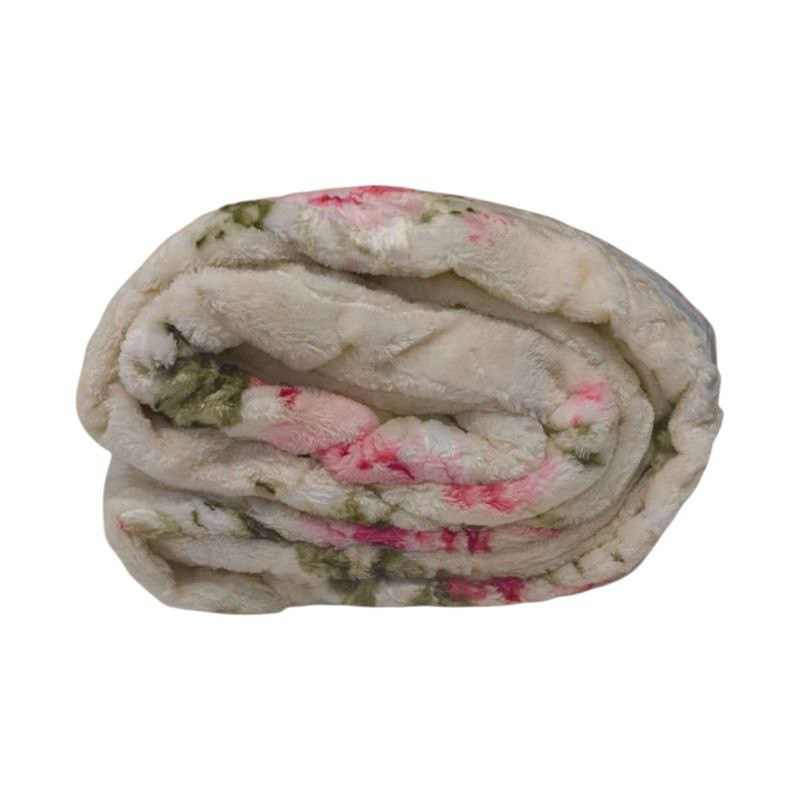 پتو مسافرتی 1 نفره تیسا مدل گلدار سایز 220x150 سانتی‌متر