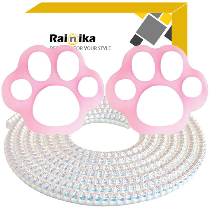 محافظ کابل شارژ و هندزفری رینیکا مدل Paw Pin KK 03 مجموعه 3 عددی