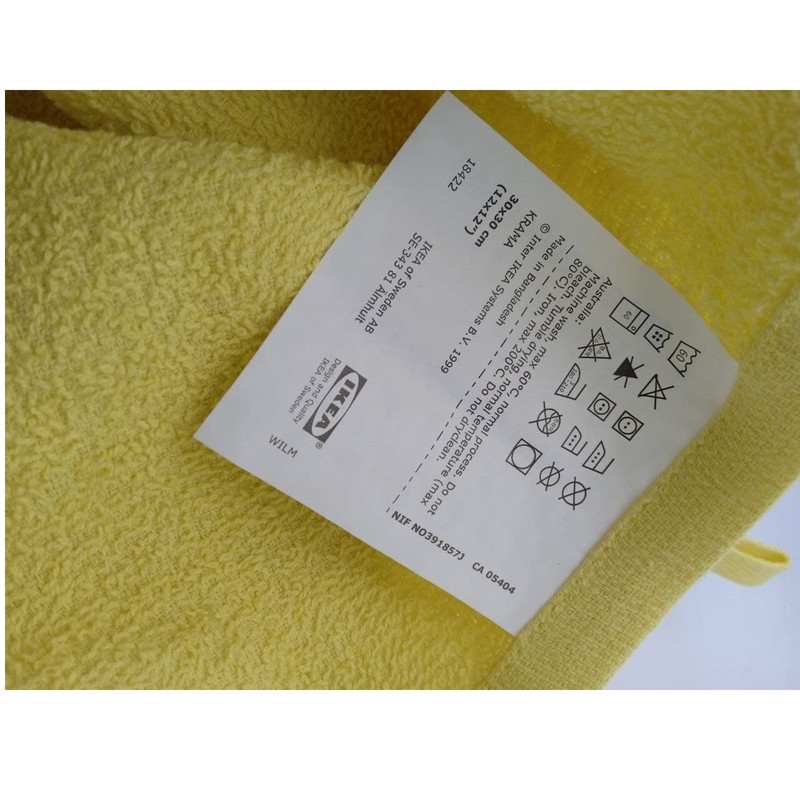 حوله دستی ایکیا کد SE_34381 سایز 30x30 سانتی متر بسته 2 عددی