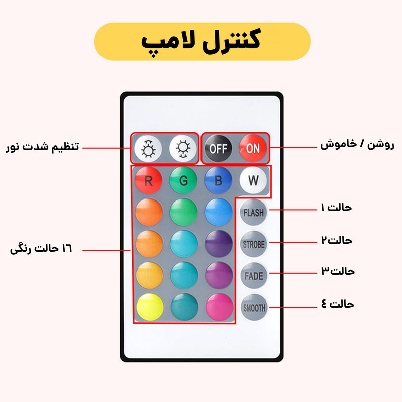 آباژور رومیزی کیوب مدل لمسی Diamond AXFU176