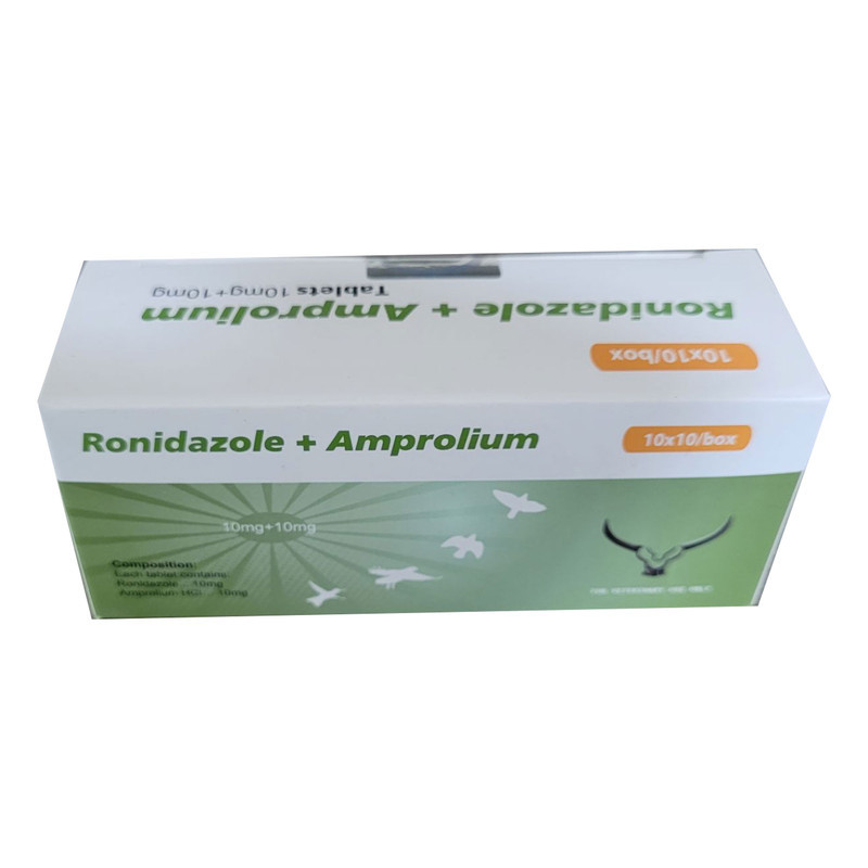 قرص پرندگان مکمل مدل ronidazole+amprolium بسته 10 عددی