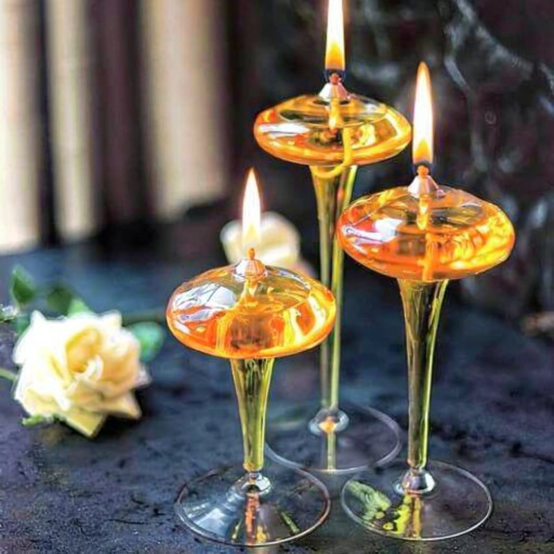 شمع مدل عدسی پایه دار مجموعه ۳ عددی