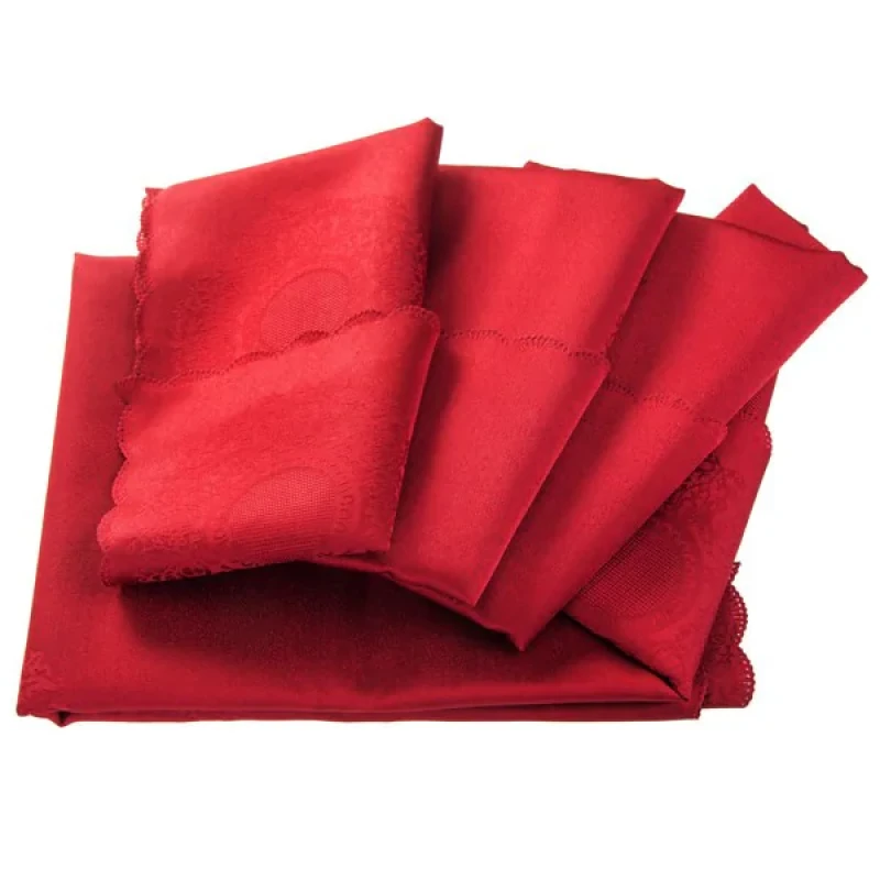 رومیزی پلی استر مستطیلی 220 × 150 رزین تاژ طرح رومانس