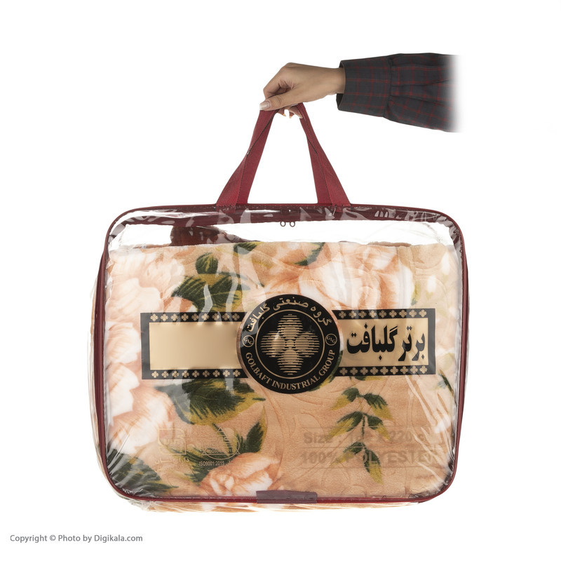 پتو برتر گلبافت مدل برجسته کد 219-03 سایز 160 × 220 سانتی متر
