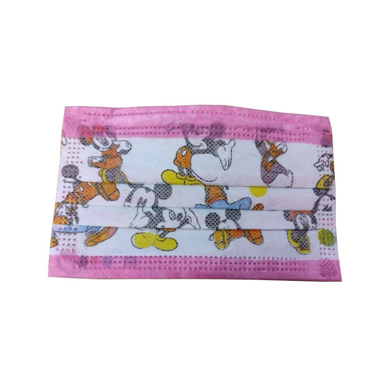 ماسک تنفسی کودک مدل طرح دار بسته 50 عددی