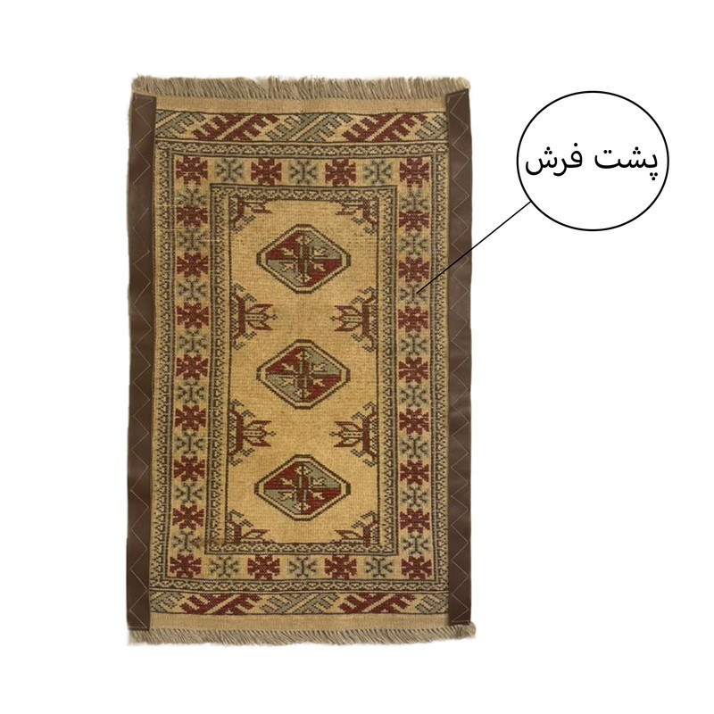 فرش دستبافت نیم متری مدل ترکمن کد Nkpstp14
