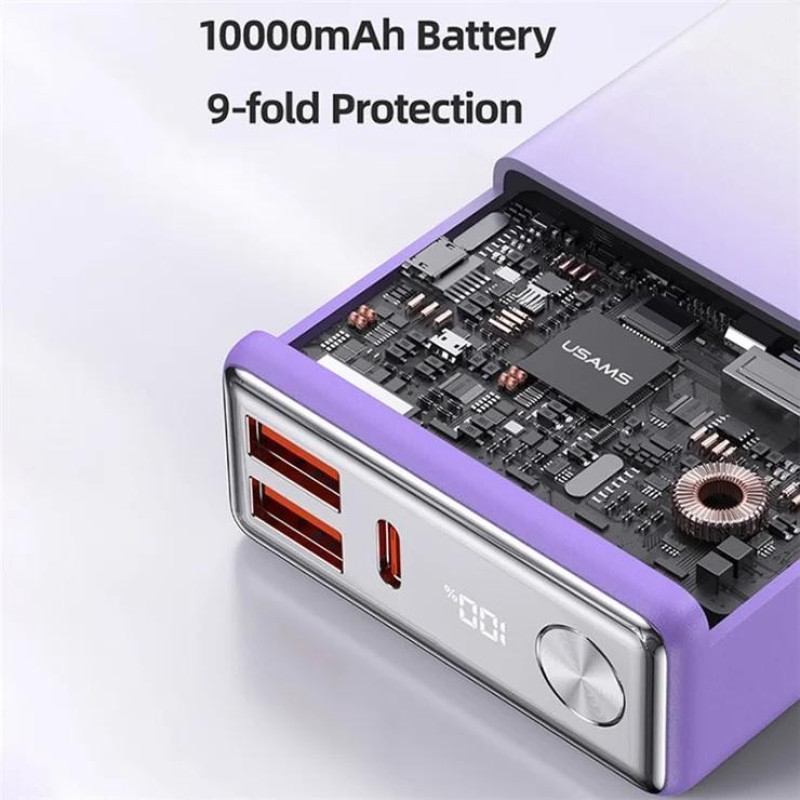 پاوربانک یوسمز مدل US-CD192-22.5W ظرفیت 10000 میلی آمپر ساعت