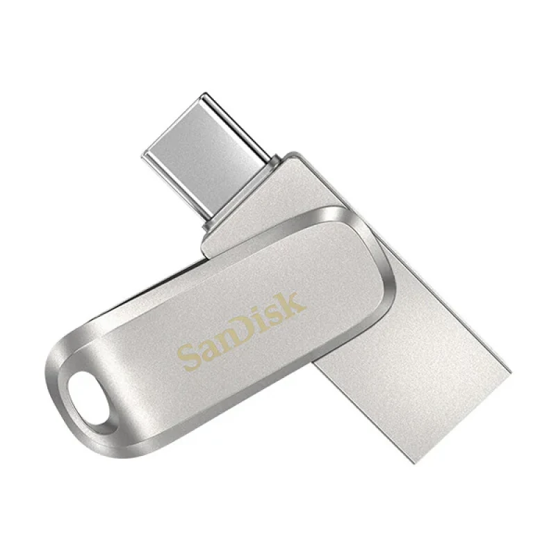 فلش مموری سن دیسک مدل Luxe ظرفیت 32 گیگابایت سرعت خواندن 150 مگابایت بر ثانیه اتصال USB-C طراحی ساده و وزن 19 گرم