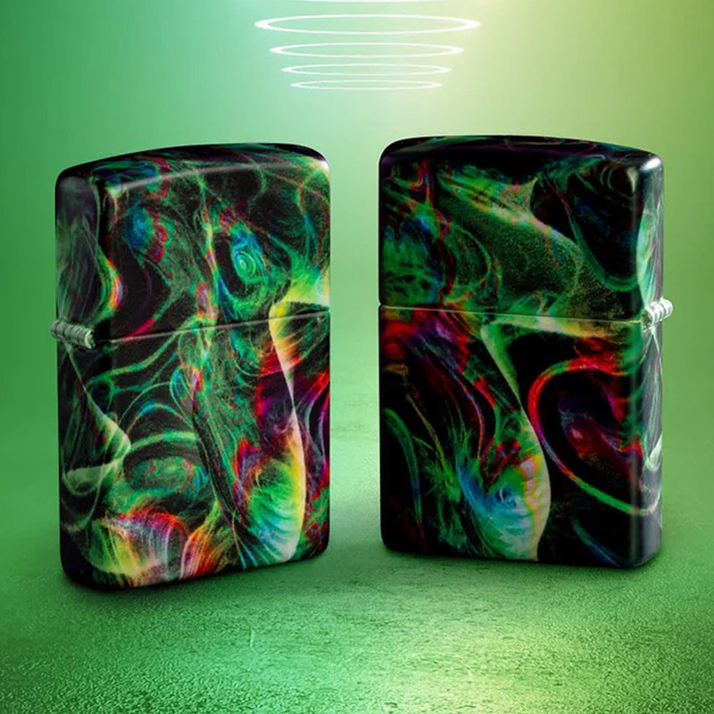 فندک بنزینی زیپو مدل 48774 49193 PSYCHEDELIC SWIRL DESIG