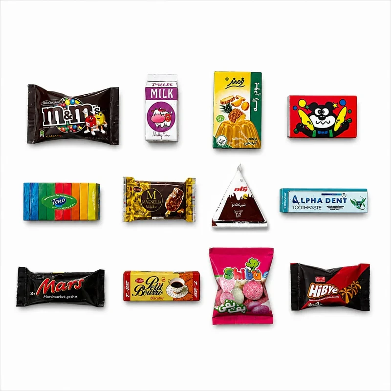 مگنت مدل مینیاتوری کد A08 مجموعه 12 عددی