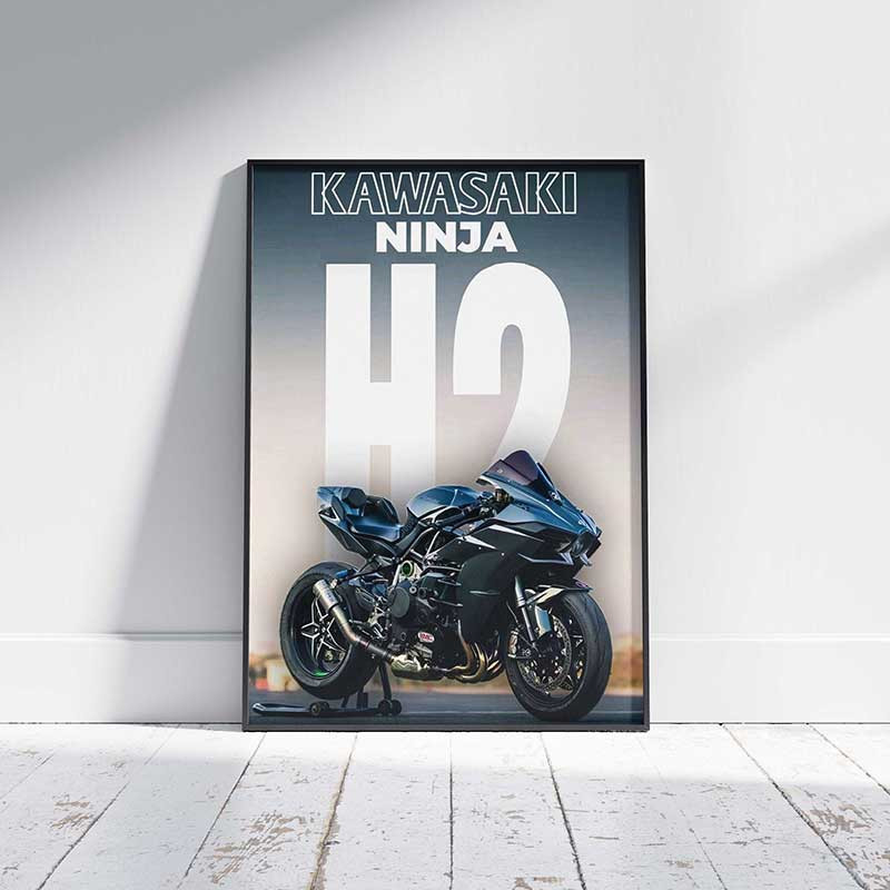 تابلو موتور سنگین آرنیاگالری کاوازاکی نینجا Kawasaki Ninja H2