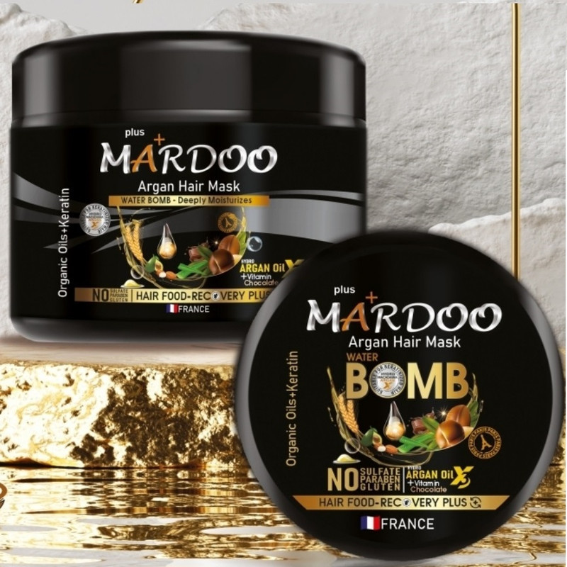 ماسک مو تقویت کننده ماردو مدل آرگان مناسب برای موهای آسیب دیده حجم 550 میلی لیتر