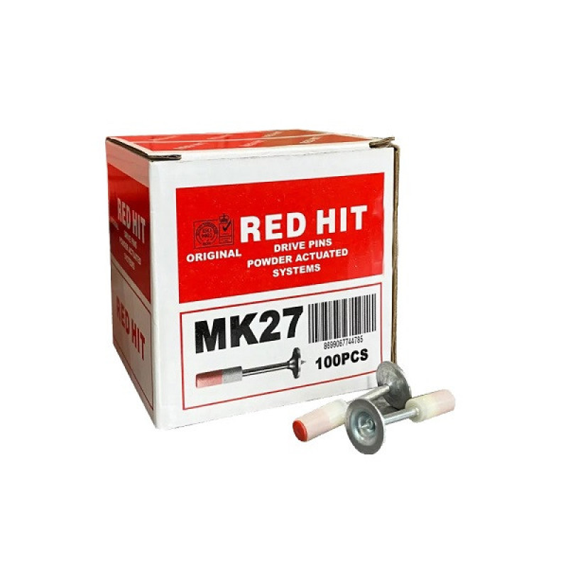 میخ چاشنی دار ردهیت مدل mk27 بسته 100 عددی