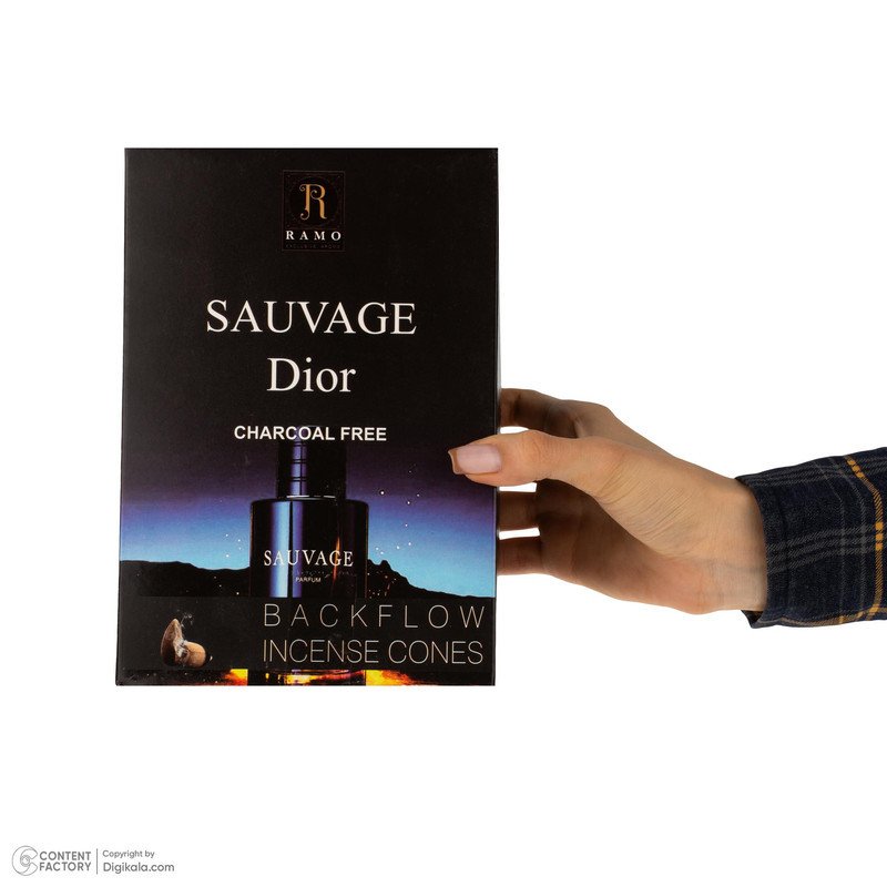 عود رامو مدل آبشاری رایحه ادکلن SAUVAGE DIOR بسته 10 عددی