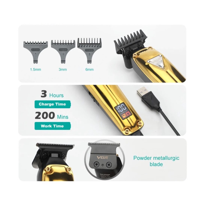 ماشین اصلاح موی سر و صورت وی جی ار مدل V-912