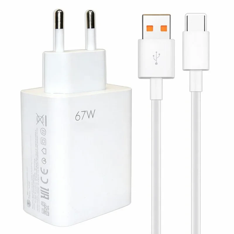 شارژر دیواری 67 وات مدل MDY-12-UAE به همراه کابل USB-C