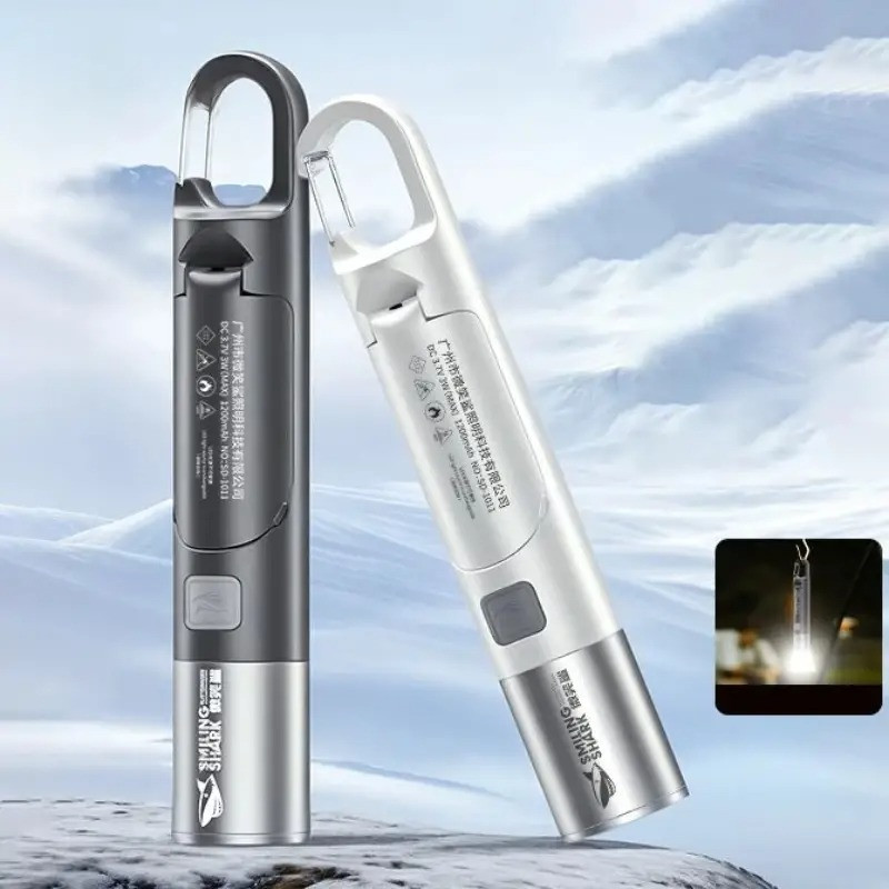 چراغ قوه دستی اسمایلینگ شارک مدل شارژی SD-1011 با نور مهتابی