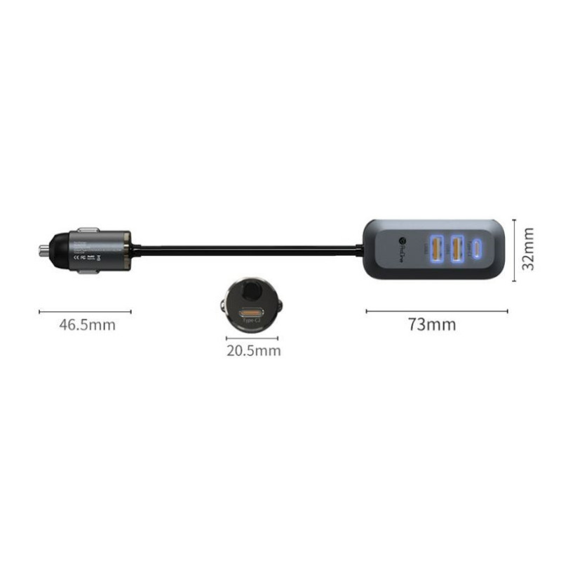 شارژر فندکی 100وات پرووان مدل PCG23