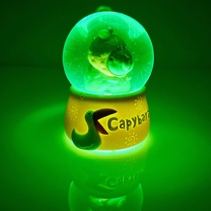 گوی مدل چراغدار Capybara طرح کوالا هویج عاشق کد D1623.11.S600