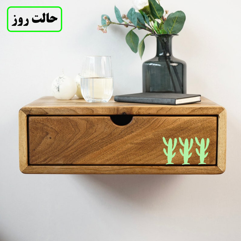 استیکر کلید و پریز مدل شبنما طرح کاکتوس کد 01