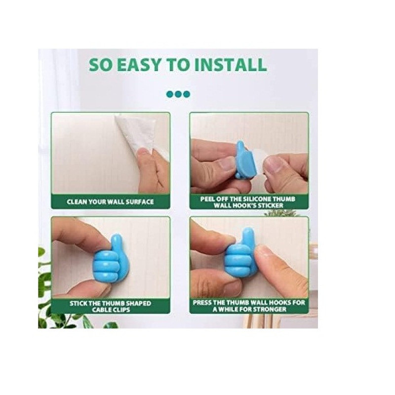 نگهدارنده کابل ولگا طرح دست مدل VOL-THUMB بسته 4 عددی