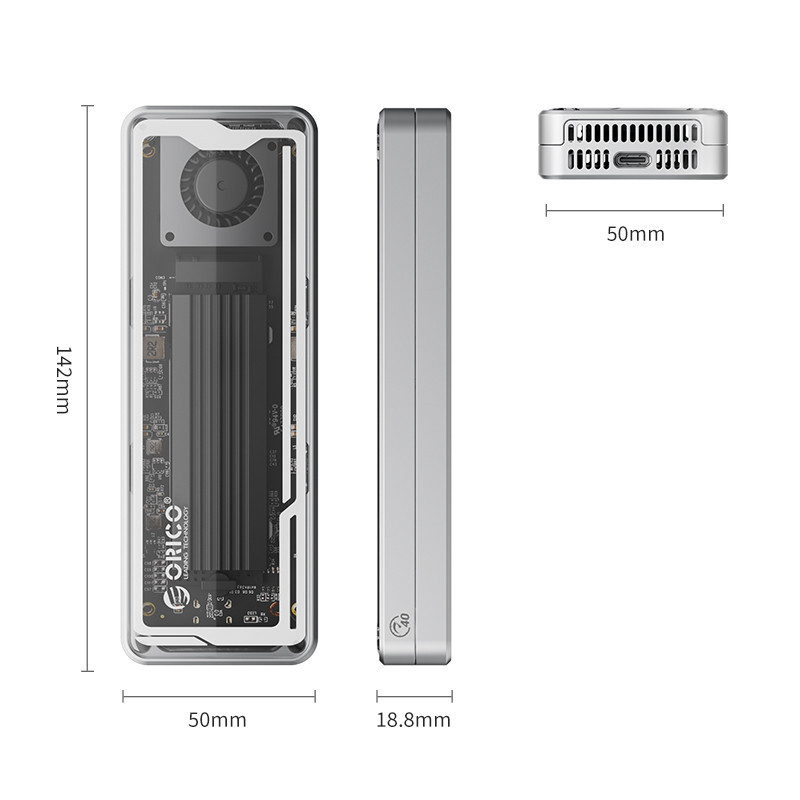 باکس SSD M.2 NVMe اوریکو مدل AAGM2-U4