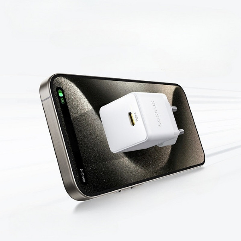 شارژر دیواری 20 وات بیسوس مدل Palm 1C به همراه کابل تبدیل USB-C
