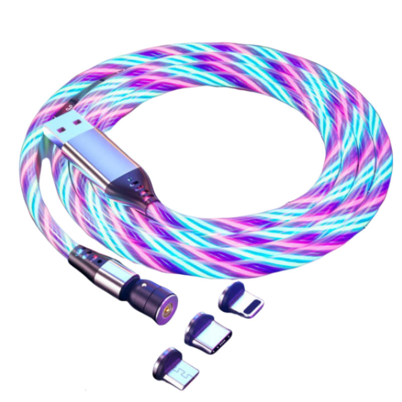 کابل تبدیل مغناطیسی USB به لایتنینگ  MicroUSB  USB-C زینکو مدل 3×1 طول 1 متر