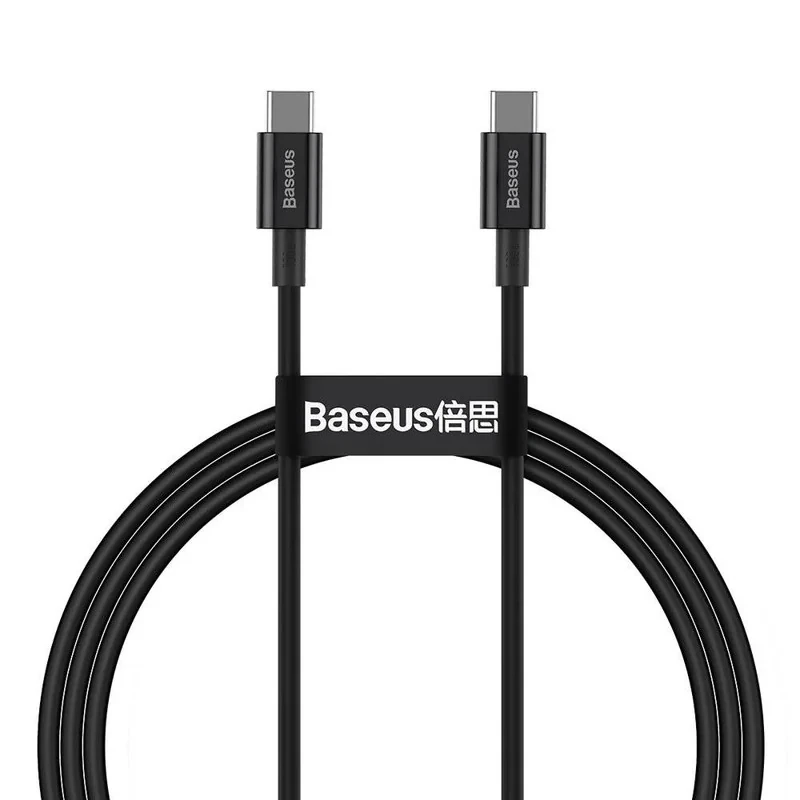 کابل USB-C به USB-C باسئوس مدل Superior-100W طول 1 متر