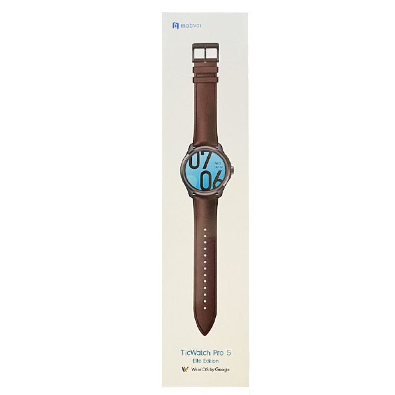 ساعت هوشمند موبووی مدل TicWatch Pro 5 Elite Edition Leather Version