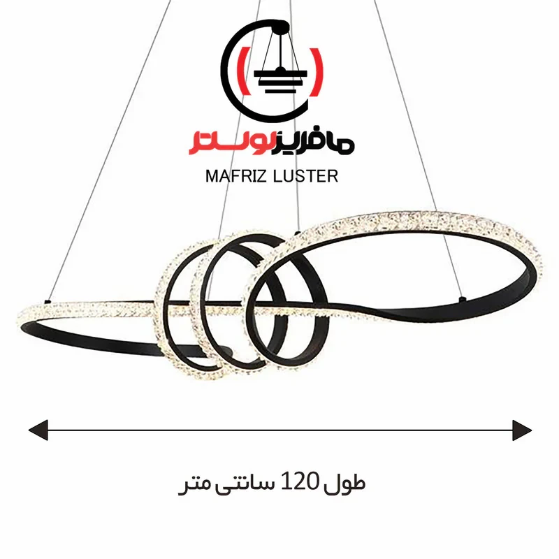 لوستر مافریز مدل پروانه کریستالی مدرن کد COK120