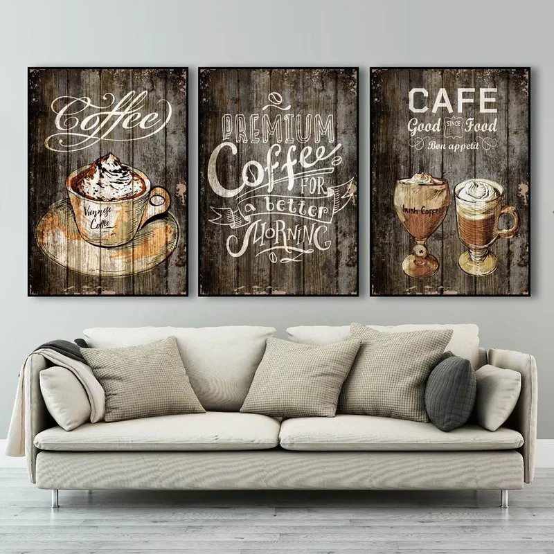 تابلو آتریسا مدل coffee AT0061 مجموعه 3 عددی