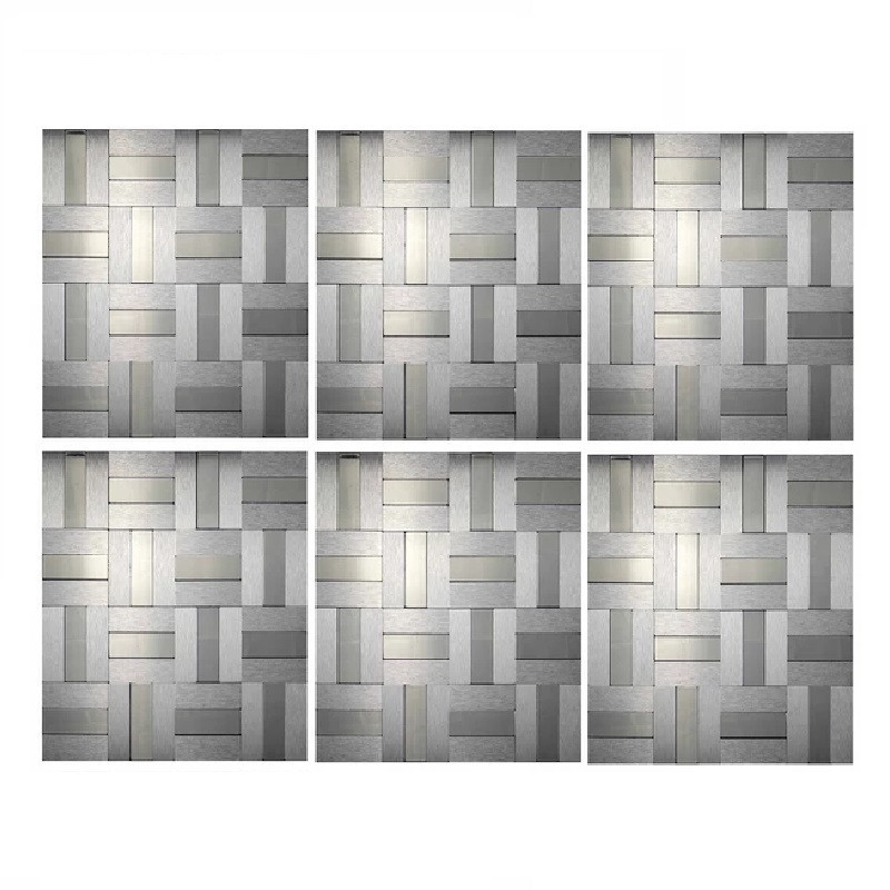 دیوارپوش مدل تایل بین کابینتی پشت چسبدار کد 20065 بسته 6 عددی