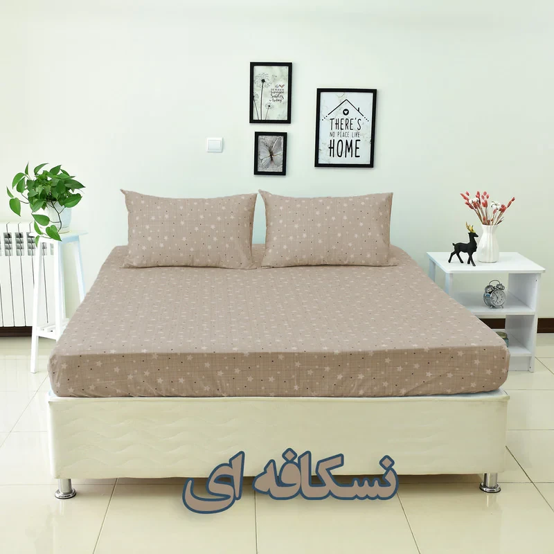 سرویس ملحفه بومرنگ مدل Aseman-160 دونفره 3 تکه