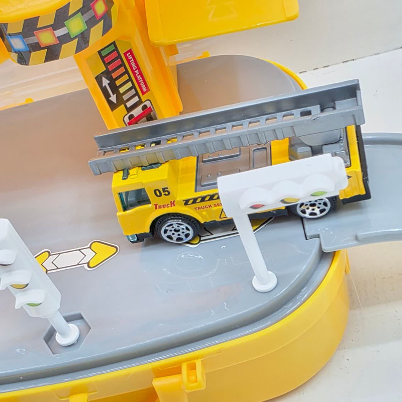 کیت ماشین بازی ناب سل مدل پارکینگ چمدانی راهسازی طرح Road construction machine