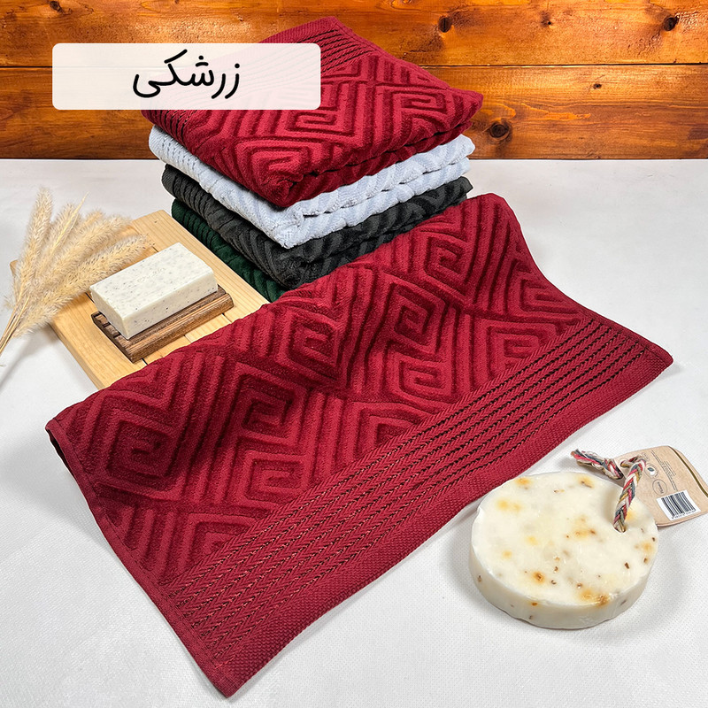 حوله دست و صورت هیرو مدل مائستا سایز 40×75 سانتی متر