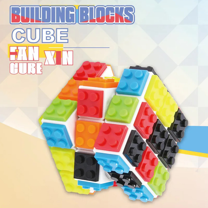 مکعب روبیک فنکسین مدل لگویی 3×3 FanXin 3×3 Lego