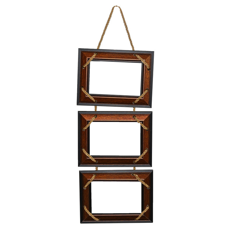 قاب عکس مدل کلاسیک طرح Triple Rope Frame کد 15X10