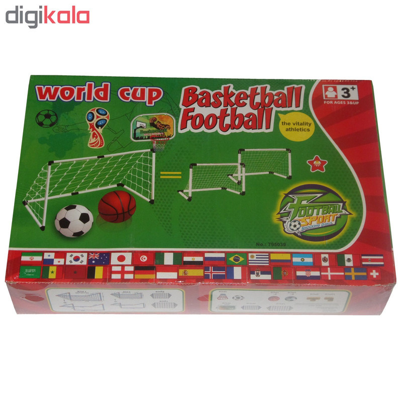 اسباب بازی دروازه فوتبال و تخته بسکتبال مدل football basketball 2IN1 کد 2