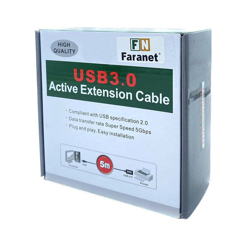 کابل افزایش طول USB3.0 فرانت مدل fnu3cf50 طول 5 متر